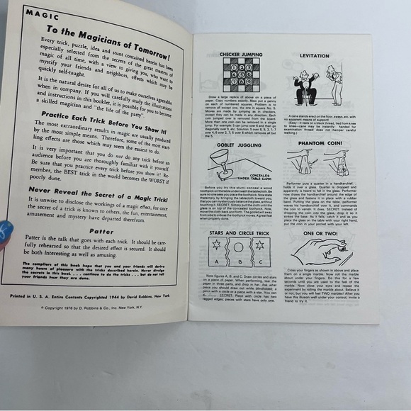 102 ez magic tricks new and unusual nteertainment 1976 booklet ephemera - Picture 5 of 7